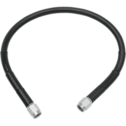 PartzBiz HD DS17412726 - Drag Universal Black Vinyl 45” สายเบรกสแตนเลสพร้อมปลายข้อต่อ AN-3 | 1741-2726