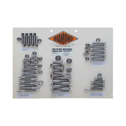 PartzBiz HD DS24010261 - Diamond Engineering OEM Polished Stainless Steel Engine Bolt Kit FLH 99-06 | DE6508P PartzBiz HD DS24010261 - Diamond Engineering OEM Polished Stainless Steel Engine Bolt Kit FLH 99-06 | DE6508P