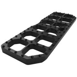 PartzBiz HD WP826-01138 - Brass Balls BB08-051 Black Aluminum Moto Floorboards 82-19 Harley Touring FLST FLD FLH FLT 402380
