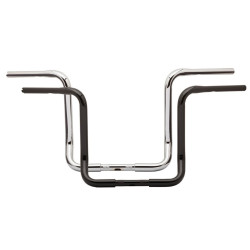 PartzBiz HD B12-2001C - Burly 13 ” Chrome Bagger Ape Hanger แฮนด์สำหรับ Harley FLH/T 86-14 - B12-2001C