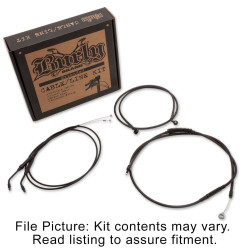 PartzBiz HD B30-1099 - ชุดสายเคเบิ้ลขยายไวนิลสีดำ Burly Clubman Bar Harley Sportster 07-13 Sngl Dsc | B30-1099 PartzBiz HD B30-1099 - ชุดสายเคเบิ้ลขยายไวนิลสีดำ Burly Clubman Bar Harley Sportster 07-13 Sngl Dsc | B30-1099