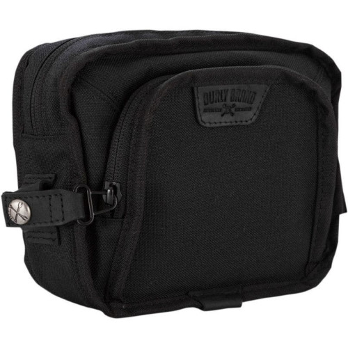 PartzBiz HD: 4421597-Burly ยี่ห้อ B15-1012B สีดำรถจักรยานยนต์ Handlebar Cargo Storage Bag กระเป๋าเดินทางเครื่องมือ harley เมตริกจักรยาน chopper 070285 3510-0098 35100098