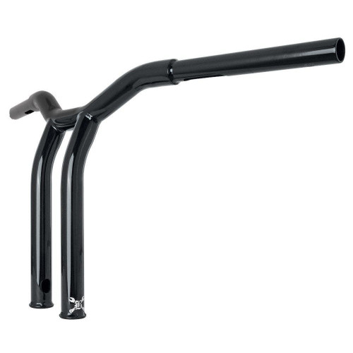 PartzBiz HD: 4421561-Burly Brand Gloss Black Dominator Bars Raked 12 Rise สายไฟภายใน Harley Fit PartzBiz HD: 4421561-Burly Brand Gloss Black Dominator Bars Raked 12 Rise สายไฟภายใน Harley Fit