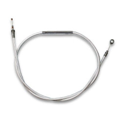 PartzBiz HD DS06521093 - Magnum Sterling Chromite Braided 72" Plus + 10 Clutch Cable for Harley FLH 2007 | 322110HE