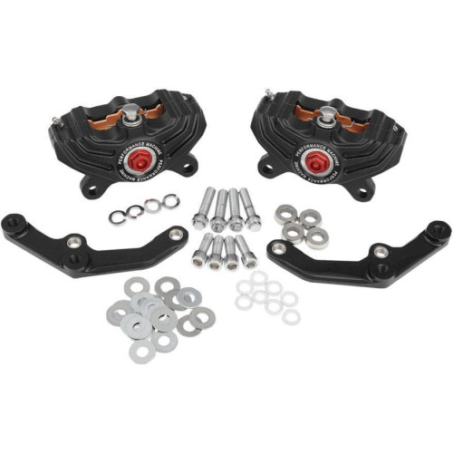 PartzBiz HD: 4421437-Performance Machine PM Black Ops Vintage Dual Front Brake Caliper Harley 13" | 0052-4010-SMB