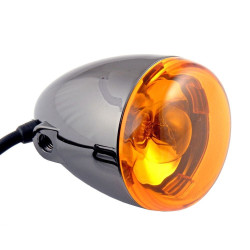 PartzBiz HD DS8510A - Chris Products 8500A-BN Black Nickel Amber Bullet Style Universal 12V Motorcycle Turn Signal Assembly Individual Light Blinker Flasher Orange Harley Metric Custom Power Sports PartzBiz HD DS8510A - Chris Products 8500A-BN Black Nickel Amber Bullet Style Universal 12V Motorcycle Turn Signal Assembly Individual Light Blinker Flasher Orange Harley Metric Custom Power Sports