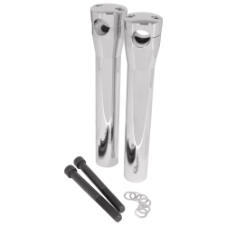 PartzBiz HD MU41017 - ชุดไรเซอร์แฮนด์ 1 นิ้ว Chrome 10 ” Harley & Custom Chopper Bagger 41017