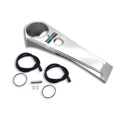 PartzBiz HD: 4421341-Chrome 1 Piece Long Rider Style 19.5" Dash Panel Harley Touring Softail 39-0450