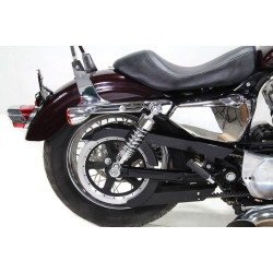 PartzBiz HD VT54-0191 - โช้คหลัง Chrome 10.5” Slammer ลดแรงกระแทก Harley Sportster 883 1200 06-Up