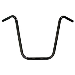 PartzBiz HD MU40062 - Chrome 16" Rise Black Ape Hanger 1" Handlebars Harley 82-Later Style PartzBiz HD MU40062 - Chrome 16" Rise Black Ape Hanger 1" Handlebars Harley 82-Later Style