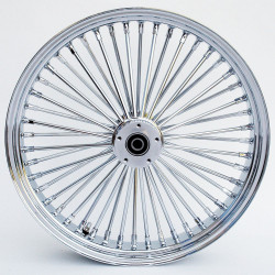 PartzBiz HD MW37-530-Package - Chrome Ultima 48 King Spoke 21" x 3.5" Front Dual Disc Wheel Harley 00-07