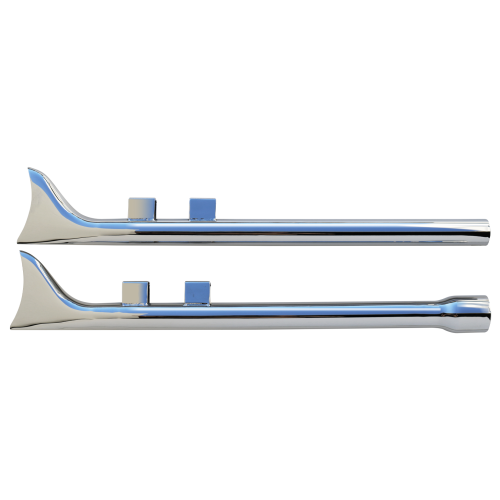 PartzBiz HD: 4421329-Chrome 33" Fishtail Slip-On Mufflers Straight Pipe 64-378 Harley Touring 17-Up PartzBiz HD: 4421329-Chrome 33" Fishtail Slip-On Mufflers Straight Pipe 64-378 Harley Touring 17-Up