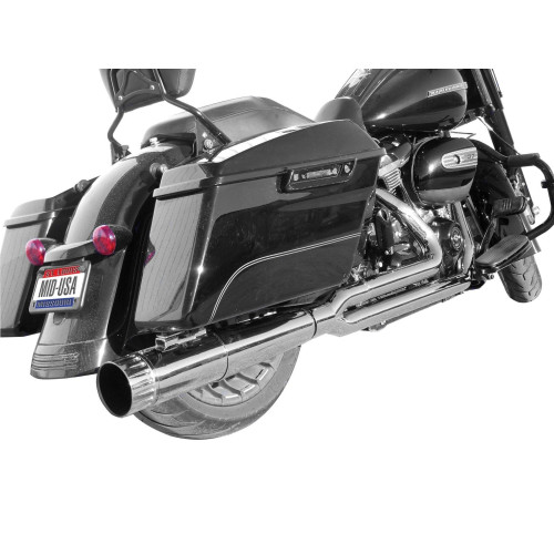 PartzBiz HD: 4421337-Chrome 4.5" Power House Performance 2into1 Exhaust System Harley M8 Touring 17-20 PartzBiz HD: 4421337-Chrome 4.5" Power House Performance 2into1 Exhaust System Harley M8 Touring 17-20