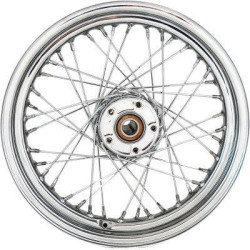 PartzBiz HD DS02040522 - Chrome 40 Spoke Laced 16" Rear Wheel Harley 08-17 FLSTC FLSTN W/O ABS Softail best new rim upgrade replacement custom chopper bobber PartzBiz HD DS02040522 - Chrome 40 Spoke Laced 16" Rear Wheel Harley 08-17 FLSTC FLSTN W/O ABS Softail best new rim upgrade replacement custom chopper bobber