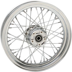 PartzBiz HD DS02030619 - Chrome 40 Spoke Laced 16" Front Wheel Repl Harley 08-20 FLH/T Touring PartzBiz HD DS02030619 - Chrome 40 Spoke Laced 16" Front Wheel Repl Harley 08-20 FLH/T Touring