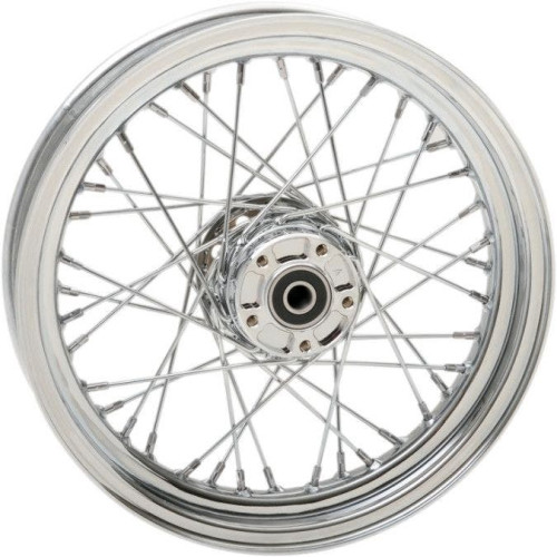PartzBiz HD: 4421307-Chrome 40 Spoke Laced 16" Front Wheel Repl Harley 08-20 FLH/T Touring PartzBiz HD: 4421307-Chrome 40 Spoke Laced 16" Front Wheel Repl Harley 08-20 FLH/T Touring