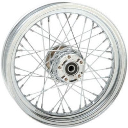 PartzBiz HD DS02040423 - Chrome 40 Spoke Laced 16" Rear Wheel Harley 00-06 Softail Dyna 40700-03 W/O ABS Softail best new rim upgrade replacement custom chopper bobber PartzBiz HD DS02040423 - Chrome 40 Spoke Laced 16" Rear Wheel Harley 00-06 Softail Dyna 40700-03 W/O ABS Softail best new rim upgrade replacement custom chopper bobber