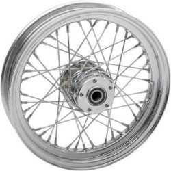PartzBiz HD DS02040424 - Chrome 40 Spoke Laced 16" Rear Wheel Harley 02-07 FLH/T 41052-02 W/O ABS Touring Electra Glide Road Glide Street Glide Road King best new rim upgrade replacement custom chopper bobber Bagger PartzBiz HD DS02040424 - Chrome 40 Spoke Laced 16" Rear Wheel Harley 02-07 FLH/T 41052-02 W/O ABS Touring Electra Glide Road Glide Street Glide Road King best new rim upgrade replacement custom chopper bobber Bagger
