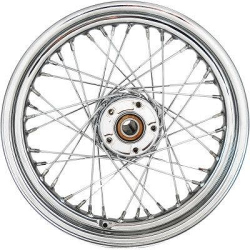 PartzBiz HD: 4421310-Chrome 40 Spoke Laced 16 ” ล้อหลัง Harley 12-17 FLST C/F/NW/O ABS Softail best new rim upgrade replacement custom chopper bobber