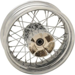 PartzBiz HD DS02040521 - Chrome 40 Spoke Laced 16" Rear Wheel Repl Harley 09-20 FLH/T Touring W/O ABS PartzBiz HD DS02040521 - Chrome 40 Spoke Laced 16" Rear Wheel Repl Harley 09-20 FLH/T Touring W/O ABS