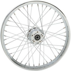PartzBiz HD DS02030528 - Chrome 40 Spoke Laced 21" Front Wheel Harley 00-06 FXST FXD W/O ABS Softail Dyna best new replacement upgrade rim custom motorcycle Chopper Bobber PartzBiz HD DS02030528 - Chrome 40 Spoke Laced 21" Front Wheel Harley 00-06 FXST FXD W/O ABS Softail Dyna best new replacement upgrade rim custom motorcycle Chopper Bobber