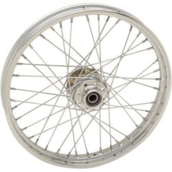 PartzBiz HD DS02030621 - Chrome 40 Spoke Laced 21" Front Wheel Harley 12-17 FLST FXS FLS W/ ABS Softail best new replacement upgrade rim custom motorcycle Chopper Bobber PartzBiz HD DS02030621 - Chrome 40 Spoke Laced 21" Front Wheel Harley 12-17 FLST FXS FLS W/ ABS Softail best new replacement upgrade rim custom motorcycle Chopper Bobber