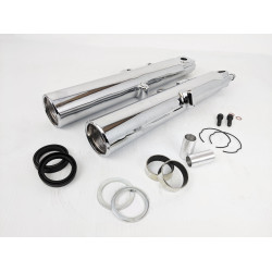 PartzBiz HD MU36840 - ชุดขาส้อมล่าง Chrome 41 มม. ดิสก์คู่ OE Repl 45500167 Harley Touring FLT PartzBiz HD MU36840 - ชุดขาส้อมล่าง Chrome 41 มม. ดิสก์คู่ OE Repl 45500167 Harley Touring FLT