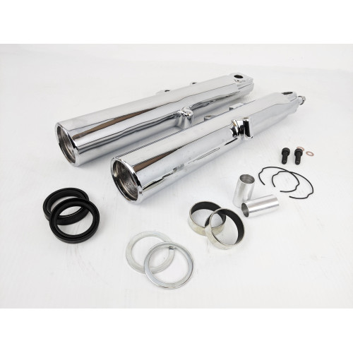 PartzBiz HD: 4421277-Chrome 41mm Lower Fork Leg Sets Dual Disc OE Repl 45500167 Harley Touring FLT PartzBiz HD: 4421277-Chrome 41mm Lower Fork Leg Sets Dual Disc OE Repl 45500167 Harley Touring FLT