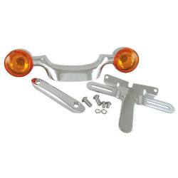 PartzBiz HD MU11447 - Chrome Bullet Turn Signal Bar & License Plate Relocation 99-08 Harley Touring 11447 PartzBiz HD MU11447 - Chrome Bullet Turn Signal Bar & License Plate Relocation 99-08 Harley Touring 11447