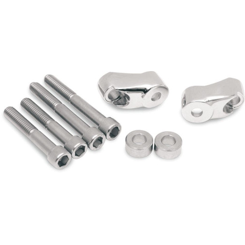 PartzBiz HD: 4421240-Chrome ด้านหน้าสั้นไฟเลี้ยว Mounts Relocation 39 มม.49 มม.87-07 Harley Dyna XL 2020-0347 20200347 PartzBiz HD: 4421240-Chrome ด้านหน้าสั้นไฟเลี้ยว Mounts Relocation 39 มม.49 มม.87-07 Harley Dyna XL 2020-0347 20200347