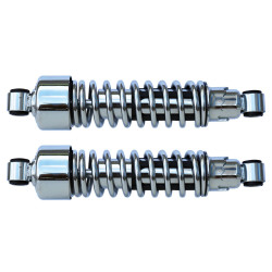 PartzBiz HD MW116-100 - Chrome Plated 10.5" Complete Rear Shock Assembly Harley & Custom PartzBiz HD MW116-100 - Chrome Plated 10.5" Complete Rear Shock Assembly Harley & Custom
