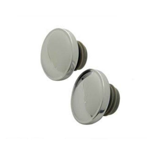 PartzBiz HD: 4421207-Chrome Ratcheting สไตล์แก๊ส Caps 38-0320 คู่ 83-95 Harley FL Repl OE 61272-92A