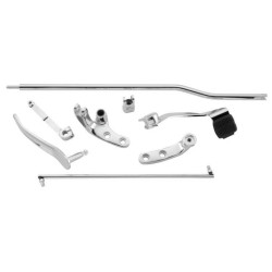 PartzBiz HD TR482718 - Chrome Stock Length Forward Control Kit w/o Pegs 06-17 Harley Dyna Repl 49080-0 482718 056269