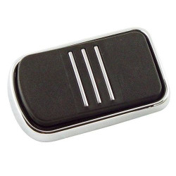PartzBiz HD MU45105 - Chrome Streamliner Style Brake Pedal Pad Harley Touring 1980-Later 42712-04