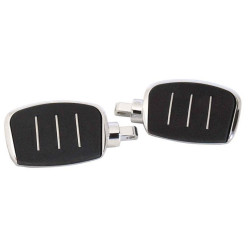 PartzBiz HD MU24024 - Chrome Streamliner Styled 3" Adjustable Mini Floor Board Set Harley Models
