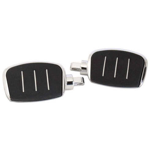 PartzBiz HD: 4421159-Chrome Streamliner Styled 3" Adjustable Mini Floor Board Set Harley Models