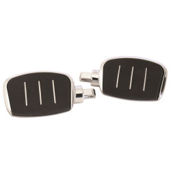 PartzBiz HD MU24025 - Chrome Streamliner Styled 4" Adjustable Mini Floor Board Set Harley Models
