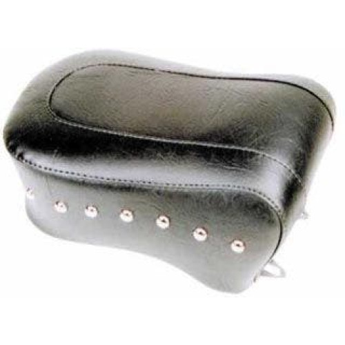 PartzBiz HD: 4421166-Mustang Seats Chrome Studded Standard Rear Seat Pillion Harley Dyna Models 96-05 | 75472