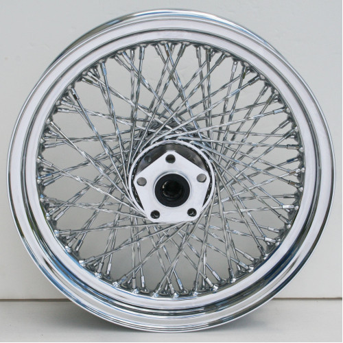 PartzBiz HD: 4421134-Chrome Ultima 80 Twisted Spoke 16" x 3.0" Rear Wheel Harley FXST & FXDWG 84-99 PartzBiz HD: 4421134-Chrome Ultima 80 Twisted Spoke 16" x 3.0" Rear Wheel Harley FXST & FXDWG 84-99