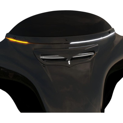 PartzBiz HD: 4421149-Ciro 3D สีดำ LED ไฟเลี้ยวกระจกหน้ารถ Harley Batwing FLHT 14-18 | 11001 PartzBiz HD: 4421149-Ciro 3D สีดำ LED ไฟเลี้ยวกระจกหน้ารถ Harley Batwing FLHT 14-18 | 11001