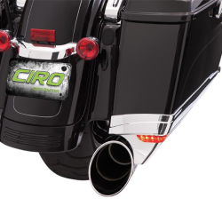 PartzBiz HD DS35011863 - Ciro 40111 ส่วนต่อขยายกระเป๋าข้างสีดำ 3-Way LED Harley Touring 14-Up