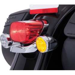 PartzBiz HD DS20402206 - Ciro 45500 Fang Turn Signal LED Light Inserts Chrome Amber Harley Touring 00-Up PartzBiz HD DS20402206 - Ciro 45500 Fang Turn Signal LED Light Inserts Chrome Amber Harley Touring 00-Up