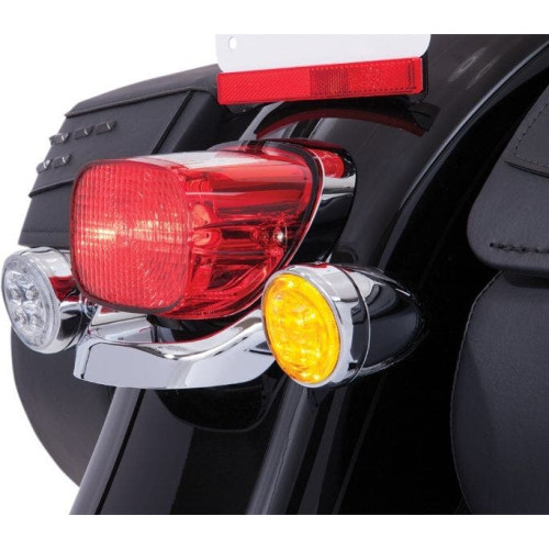 PartzBiz HD: 4421068-Ciro 45500 Fang Turn Signal LED Light Inserts Chrome Amber Harley Touring 00-Up PartzBiz HD: 4421068-Ciro 45500 Fang Turn Signal LED Light Inserts Chrome Amber Harley Touring 00-Up