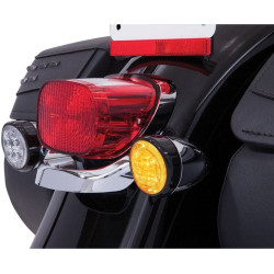 PartzBiz HD DS20402208 - Ciro 45520 Fang Turn Signal LED Light Inserts Black Amber Harley Touring 00-Up PartzBiz HD DS20402208 - Ciro 45520 Fang Turn Signal LED Light Inserts Black Amber Harley Touring 00-Up