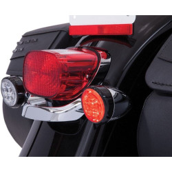 PartzBiz HD DS20402209 - Ciro 45521 Fang Turn Signal LED Light Inserts Black Red Harley Touring 00-Up PartzBiz HD DS20402209 - Ciro 45521 Fang Turn Signal LED Light Inserts Black Red Harley Touring 00-Up