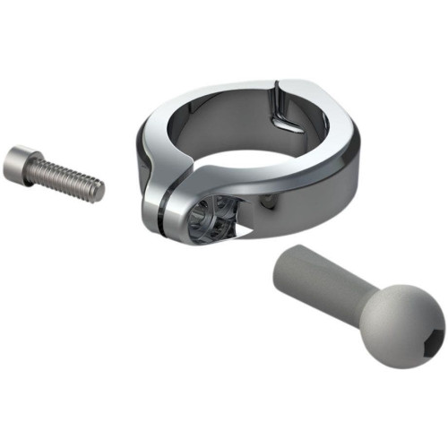 PartzBiz HD: 4421079-Ciro 50134 Chrome Aluminum Clamp w/ Ball Mount 1-1/2" Handlebars PartzBiz HD: 4421079-Ciro 50134 Chrome Aluminum Clamp w/ Ball Mount 1-1/2" Handlebars
