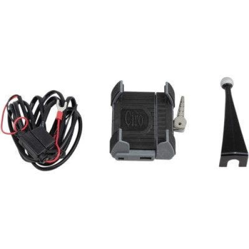 PartzBiz HD: 4421082-EPC Great Price. Free Shipping. Ciro 50216 Premium Smartphone GPS Holder w/ Charger Harley FLH/T 96-13