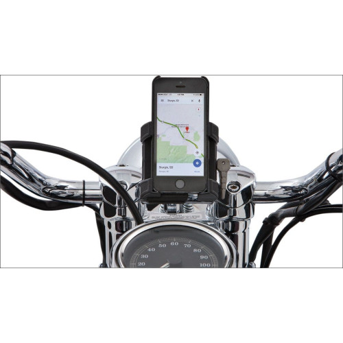 PartzBiz HD: 4421041-Ciro Black 7/8" and 1" Bar Mount Premium Smartphone/GPS Holder w/o Charger | 50313