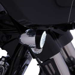 PartzBiz HD DS20402019 - Ciro Black Bullet Style Fang LED Front Turn Signal Inserts Dual Function Harley | 45420 PartzBiz HD DS20402019 - Ciro Black Bullet Style Fang LED Front Turn Signal Inserts Dual Function Harley | 45420