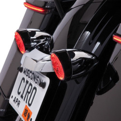 PartzBiz HD DS20402020 - Ciro Black Bullet Style Fang LED Rear Turn Signal Inserts Dual Function Harley | 45421 PartzBiz HD DS20402020 - Ciro Black Bullet Style Fang LED Rear Turn Signal Inserts Dual Function Harley | 45421